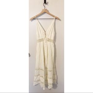 Reformation Ivory Shelley Dress